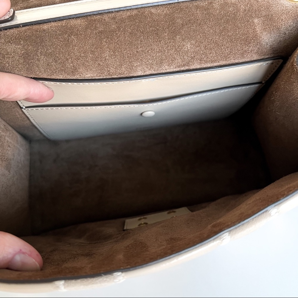 FENDI Authentic Embossed Kan U Bag in Nude - Picture 14 of 16